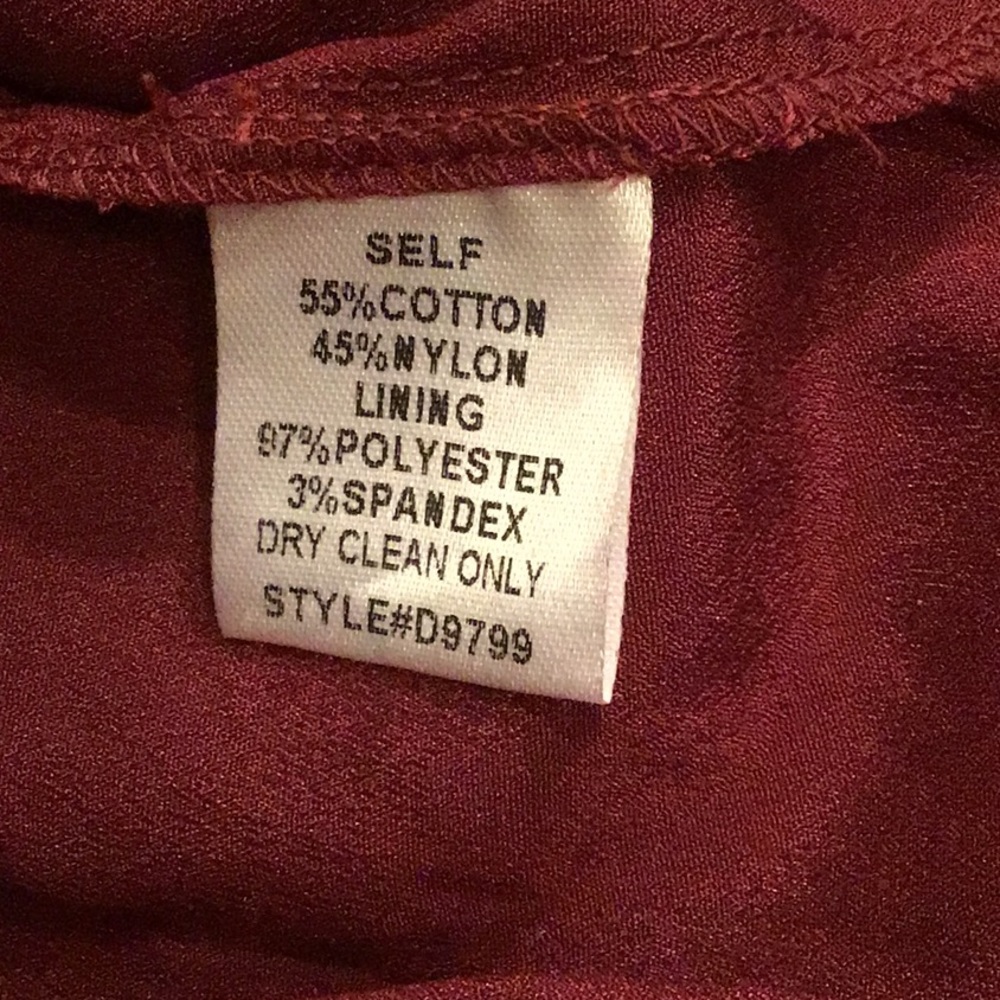 NWT✨Burgundy Lace Midi Dress - Picture 7 of 7